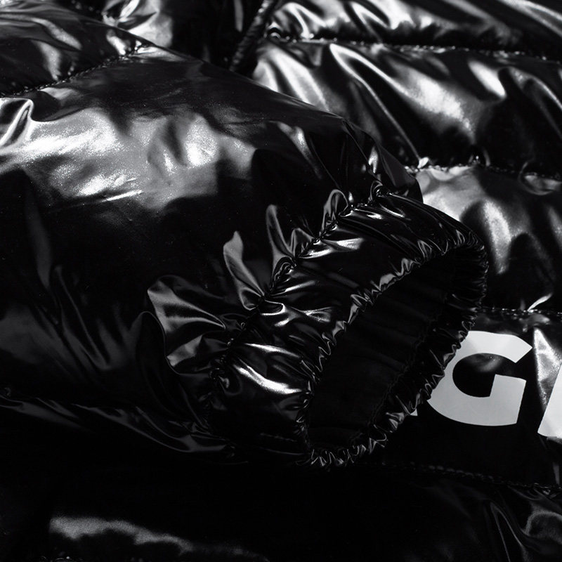 fragmentdesign羽绒服短款潮牌黑色立领白鸭绒羽绒服