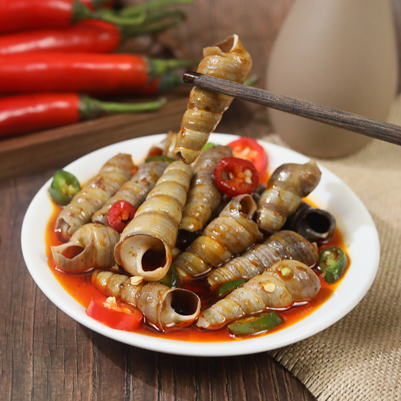 麻辣钉螺小海海鲜即食熟食海丁螺贝类零食雀雀海贝类制品