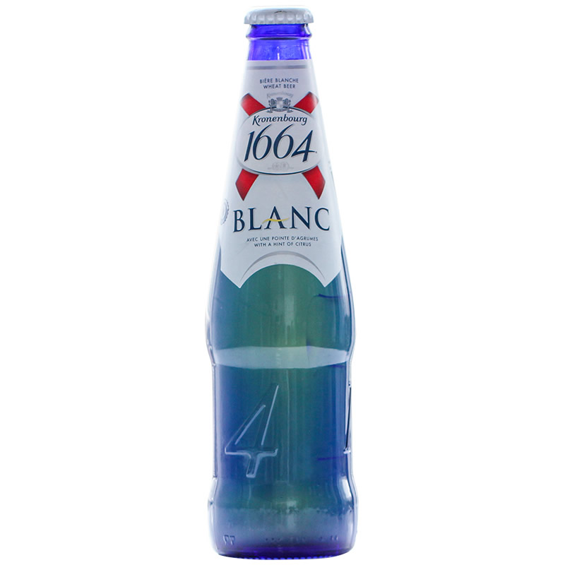 法国进口凯旋1664白啤blanc蓝瓶1664啤酒白啤酒原味250ml24瓶整箱