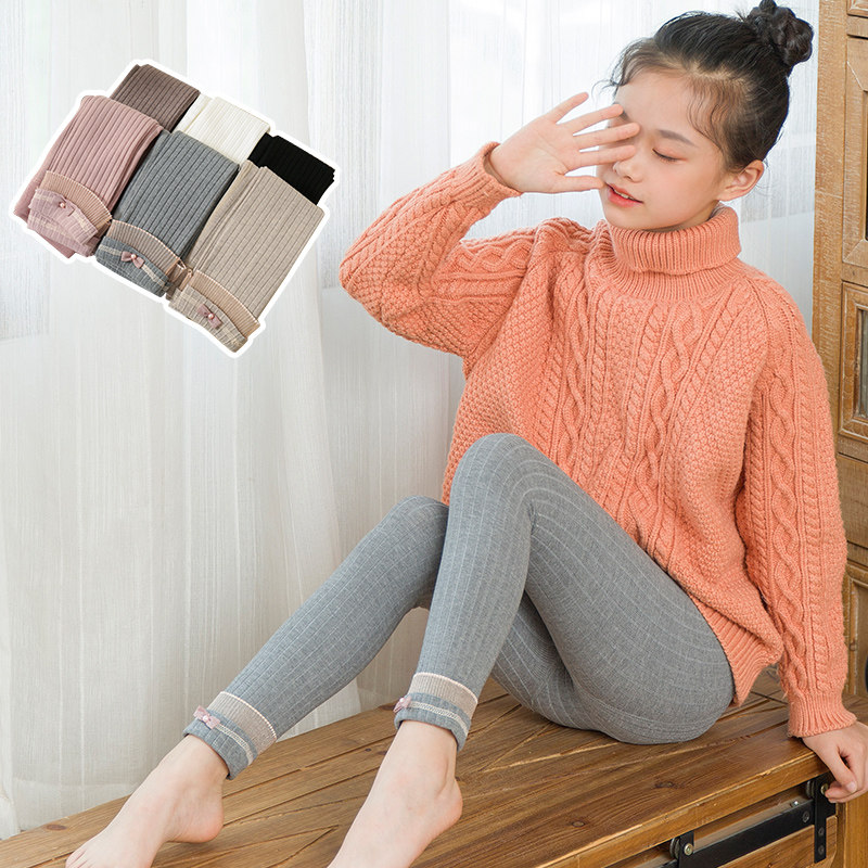 打底女童春秋儿童白色连裤袜小女孩底裤外穿蕾丝儿童袜子016岁