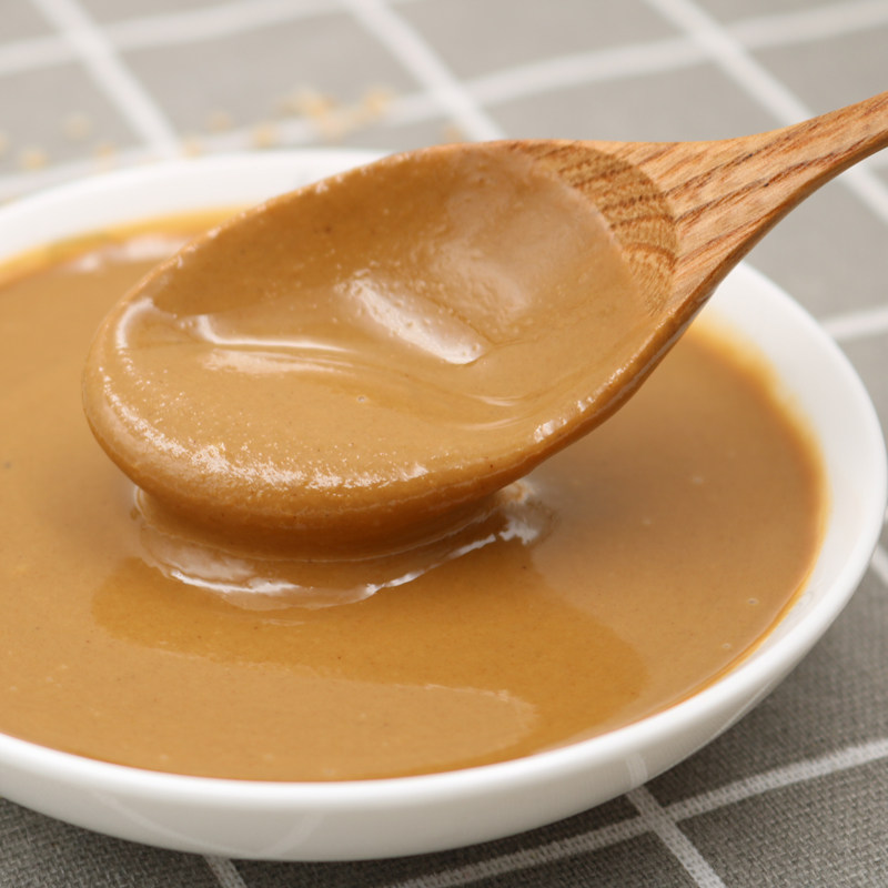 店知友纯芝麻酱商用40斤桶装纯麻饭店火锅店大桶酱类调料