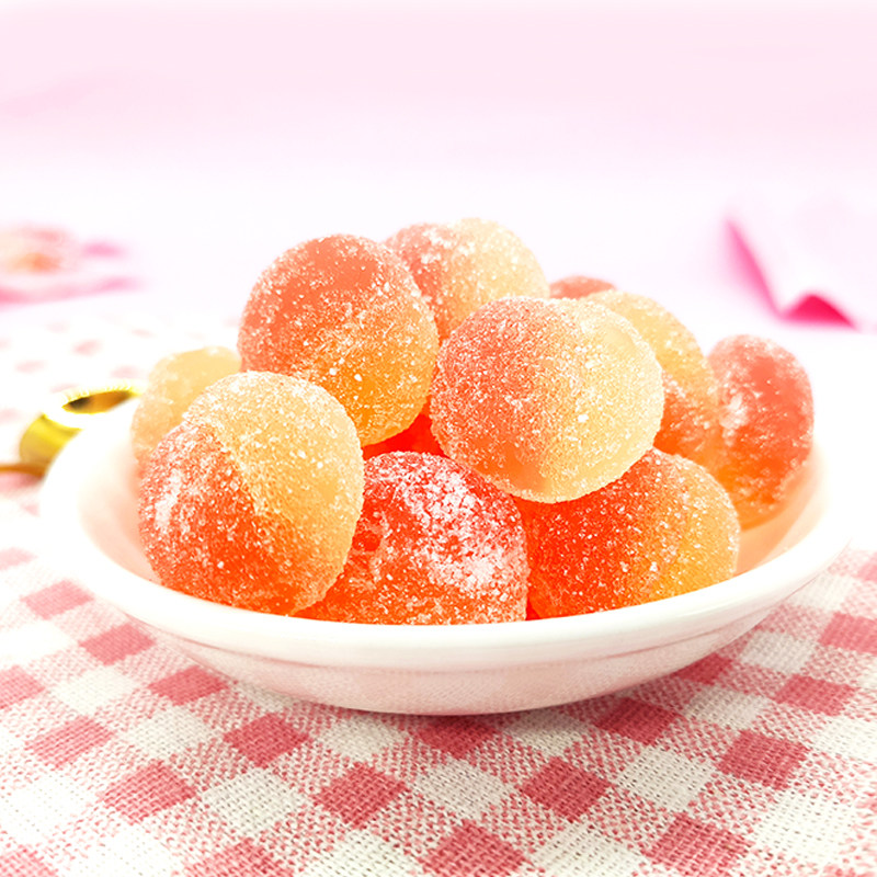 好亲亲家桃你欢心白桃味软糖水蜜桃果味水果糖结婚喜糖
