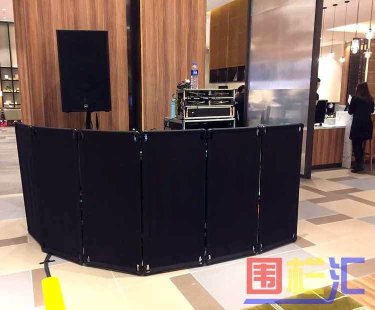 围挡围栏布围栏折叠护栏音控隔离调音灯控台演出护栏