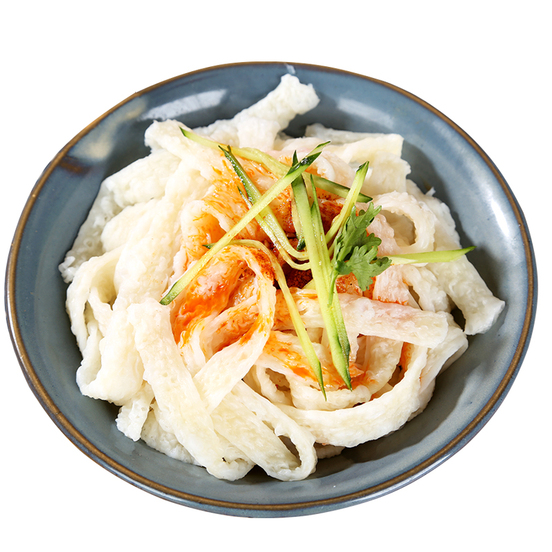 真中干牛筋面1厘米袋自制辣条凉拌筋道速食面皮陕西河南特产小吃