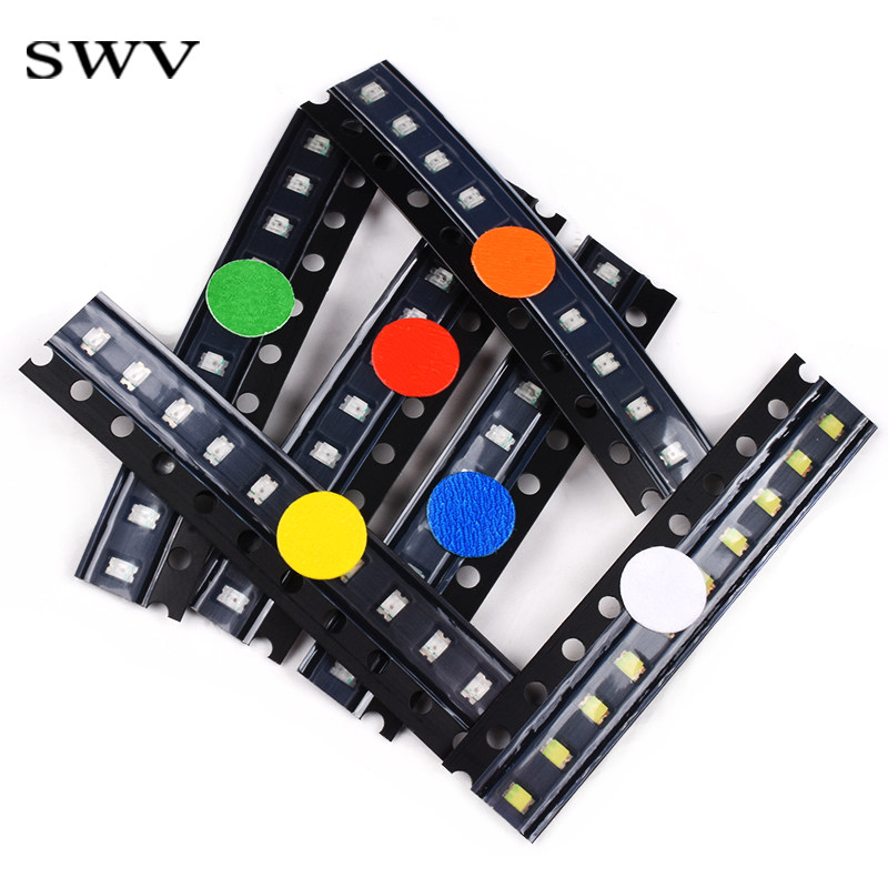 08050603贴片led常用元件发光二极管红蓝蓝绿黄白二极管