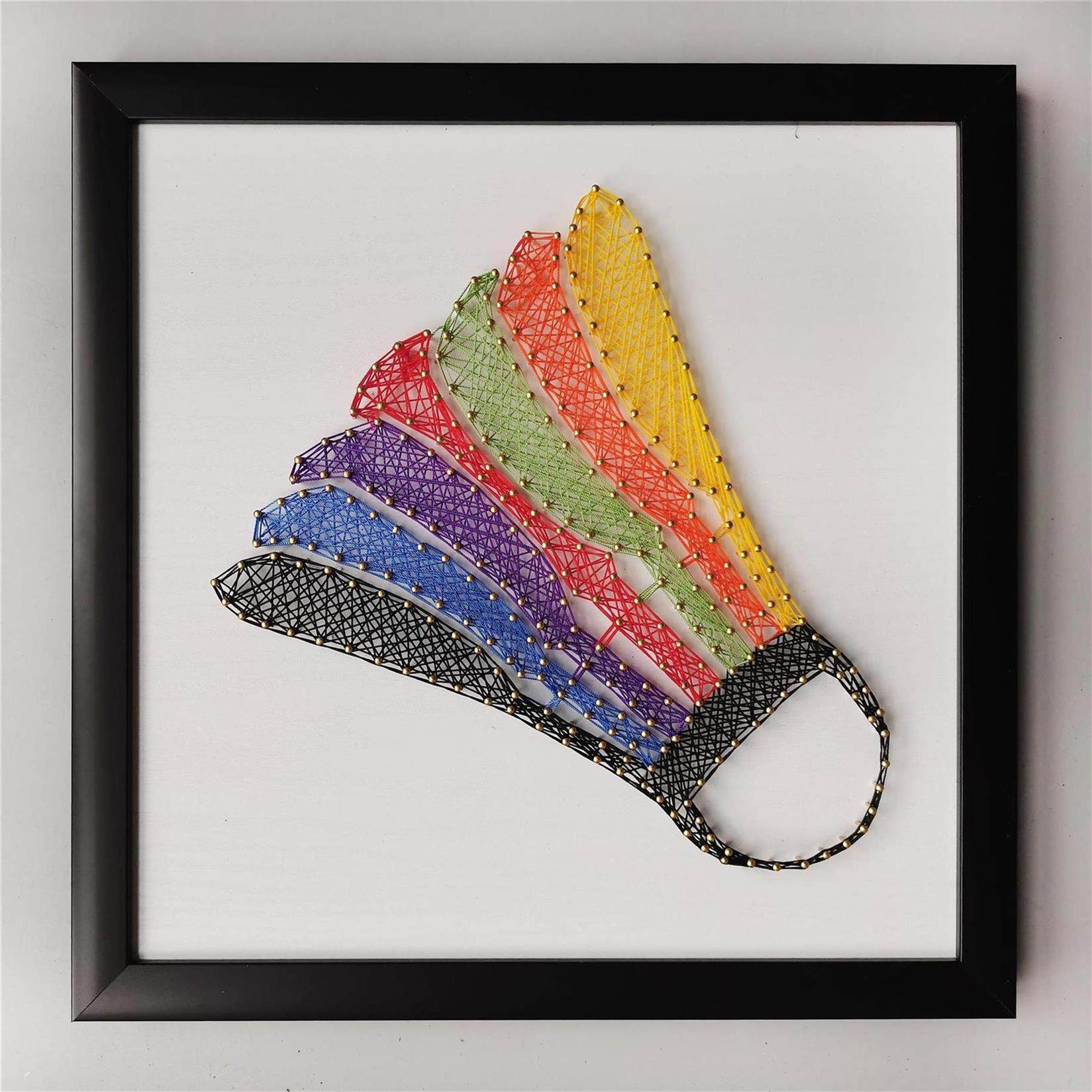 篮球韩国缠绕材料diy绕线画钉子缠线画纱线手工diy