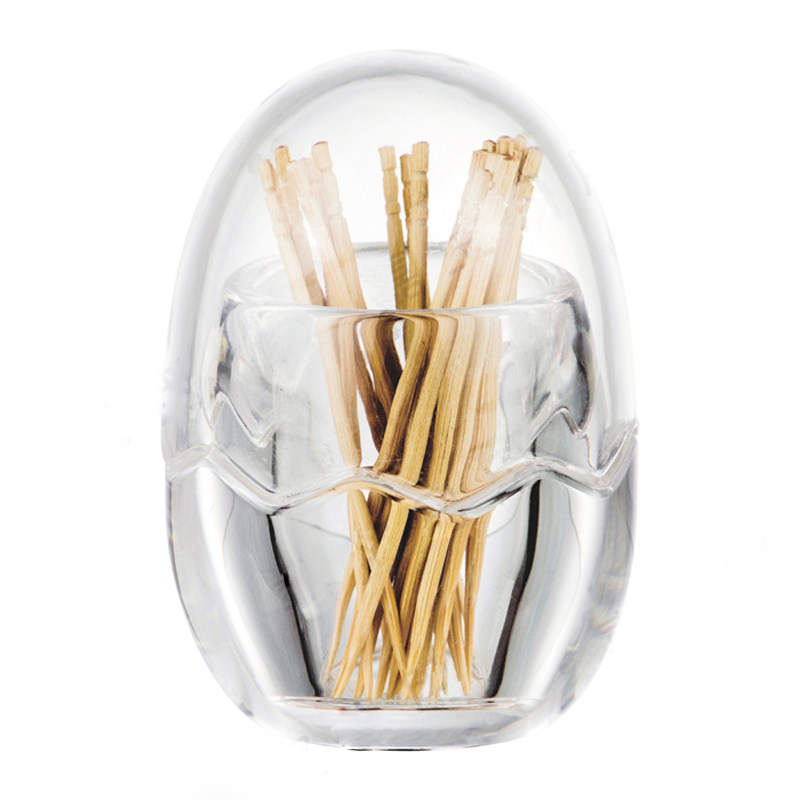 牙签创意蛋形可爱家用酒店餐厅透明亚克力牙签筒