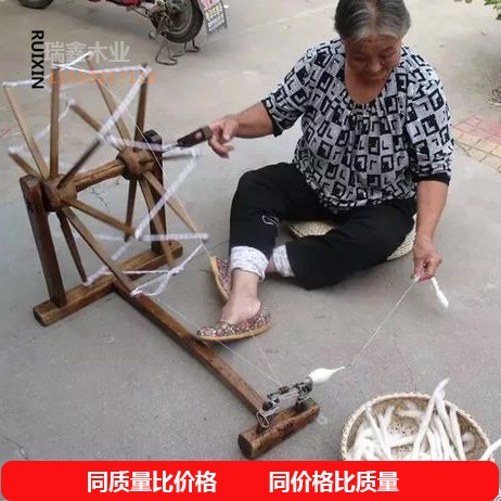 韩国手摇纺车织布机包邮具怀旧纺线车影影视民俗包裹袋
