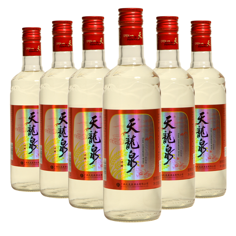 天龙泉22度特醇广西特色酒低度酒 整箱装家用480ml*6瓶