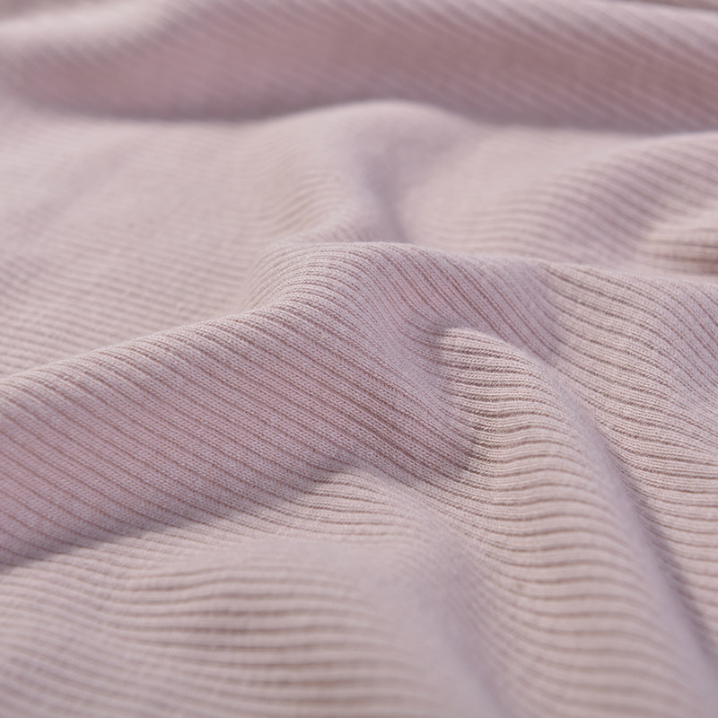 纯棉服装收口黑色螺纹弹力针织罗口t恤背心服装面料裤腰收口布料