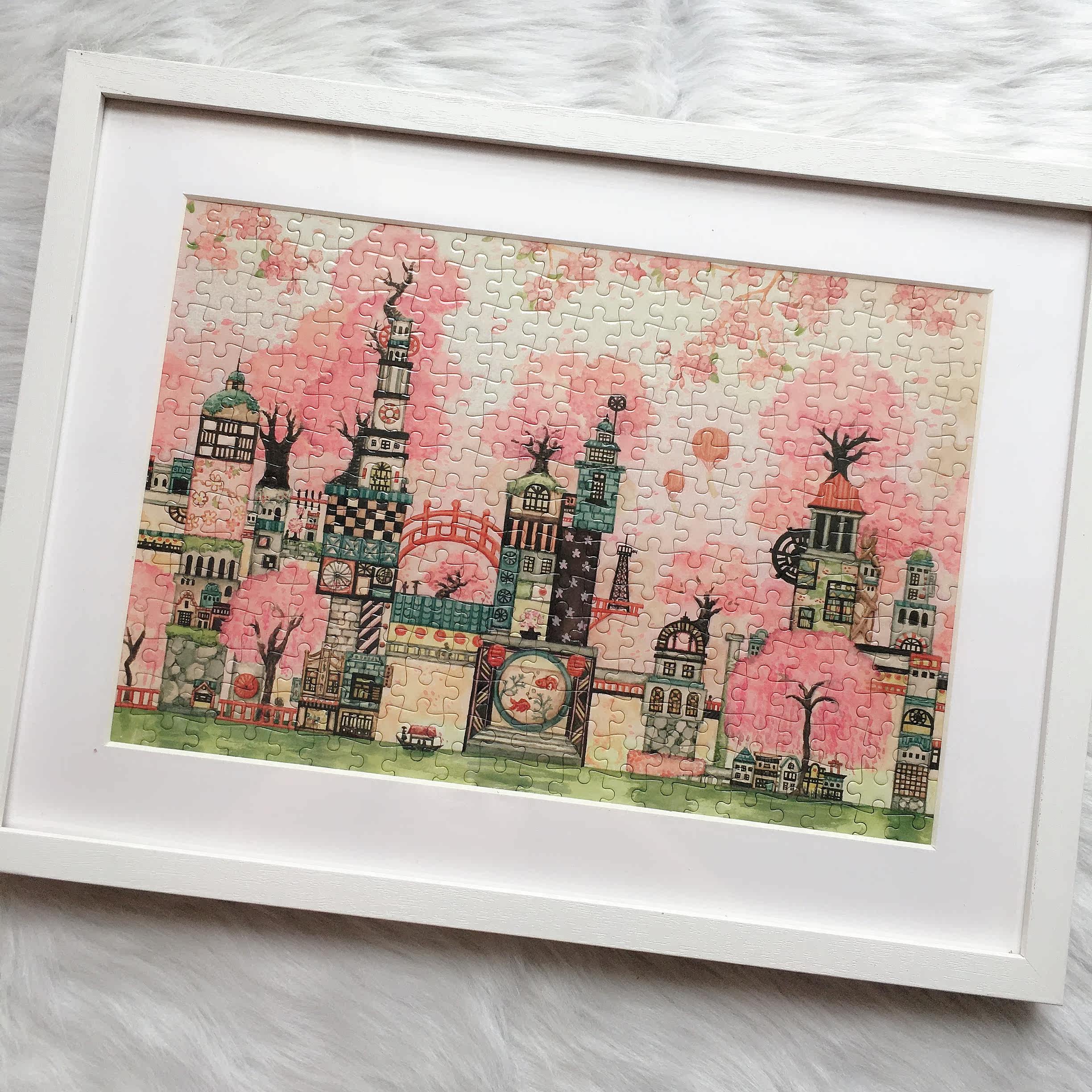 拼图墨鱼日本进口epoch300片500片成人西村系列拼图