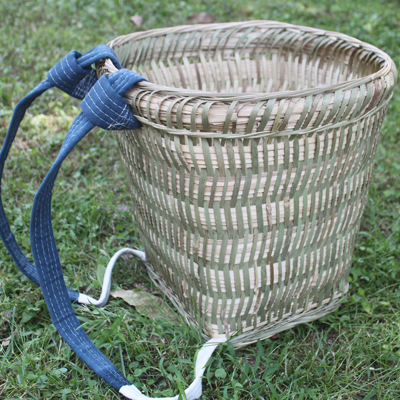 四川纯手工竹编大背篼小背篓买菜成人农家背箩收纳篮子竹制品筐篓