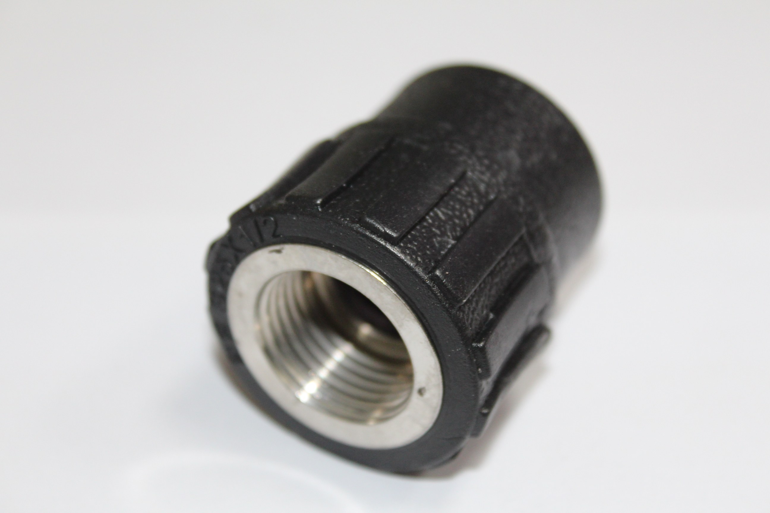 酉乐接头1寸pe配件水管自来水自来黑色直接接头