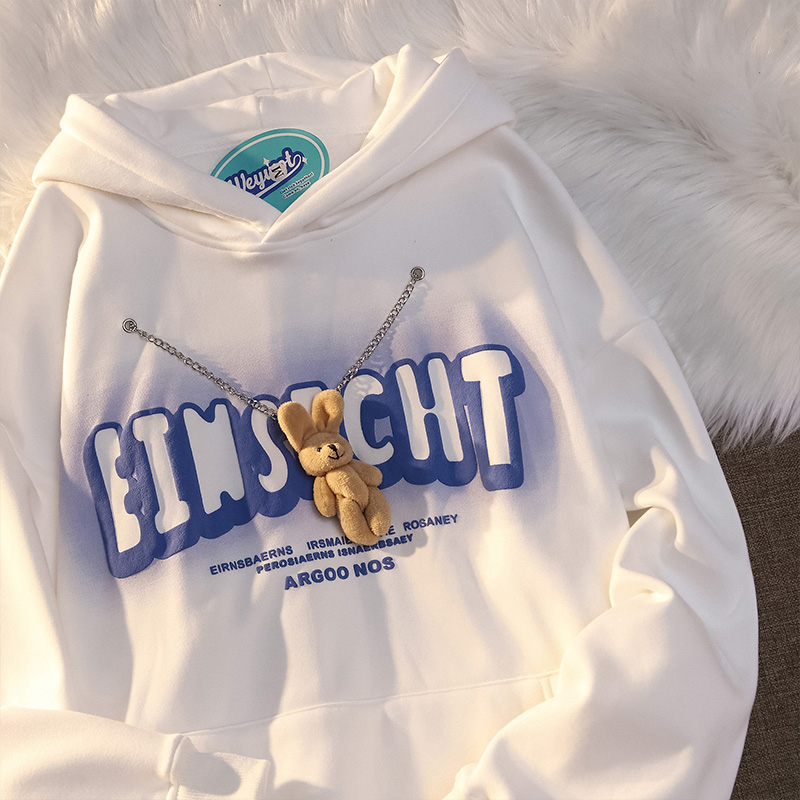 WEYWOT 设计感小众炸街2022年新款超火春秋可爱卫衣男加绒春秋潮