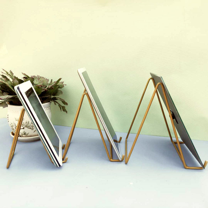 高档铁艺相框支架影楼相册托架杂志报刊桌面相框