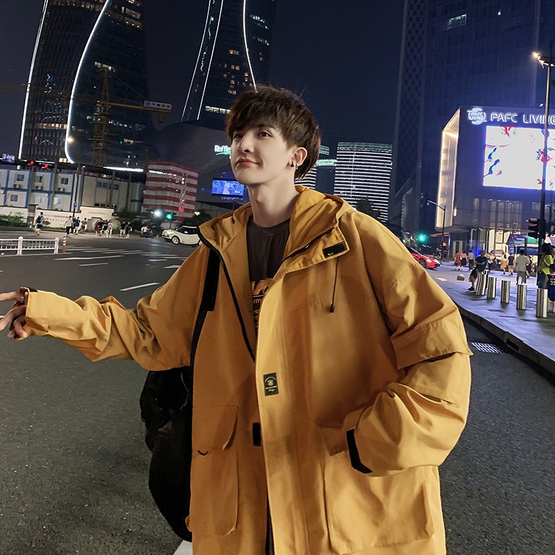 秋冬季oversize工装夹克男美式潮牌加棉加厚宽松ins情侣休闲外套