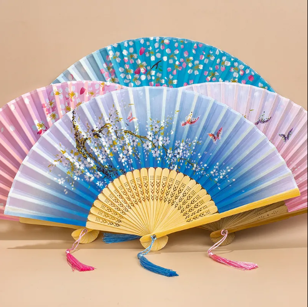扇子折扇古风中国国风古典日式樱花小扇动漫扇子