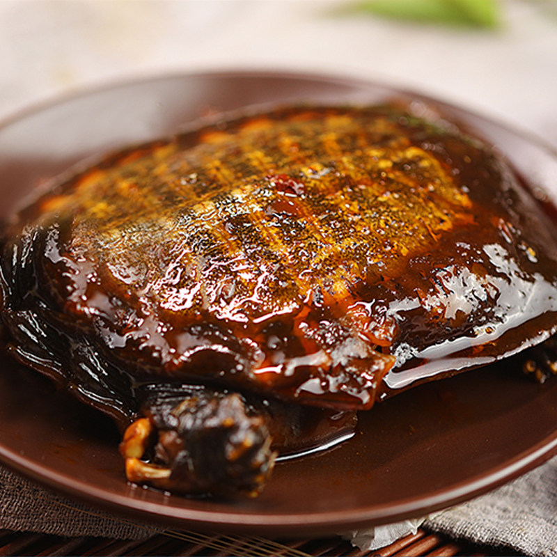 甲鱼麻辣鱼水鱼王王八鲜活活现卤味熟食开袋甲鱼