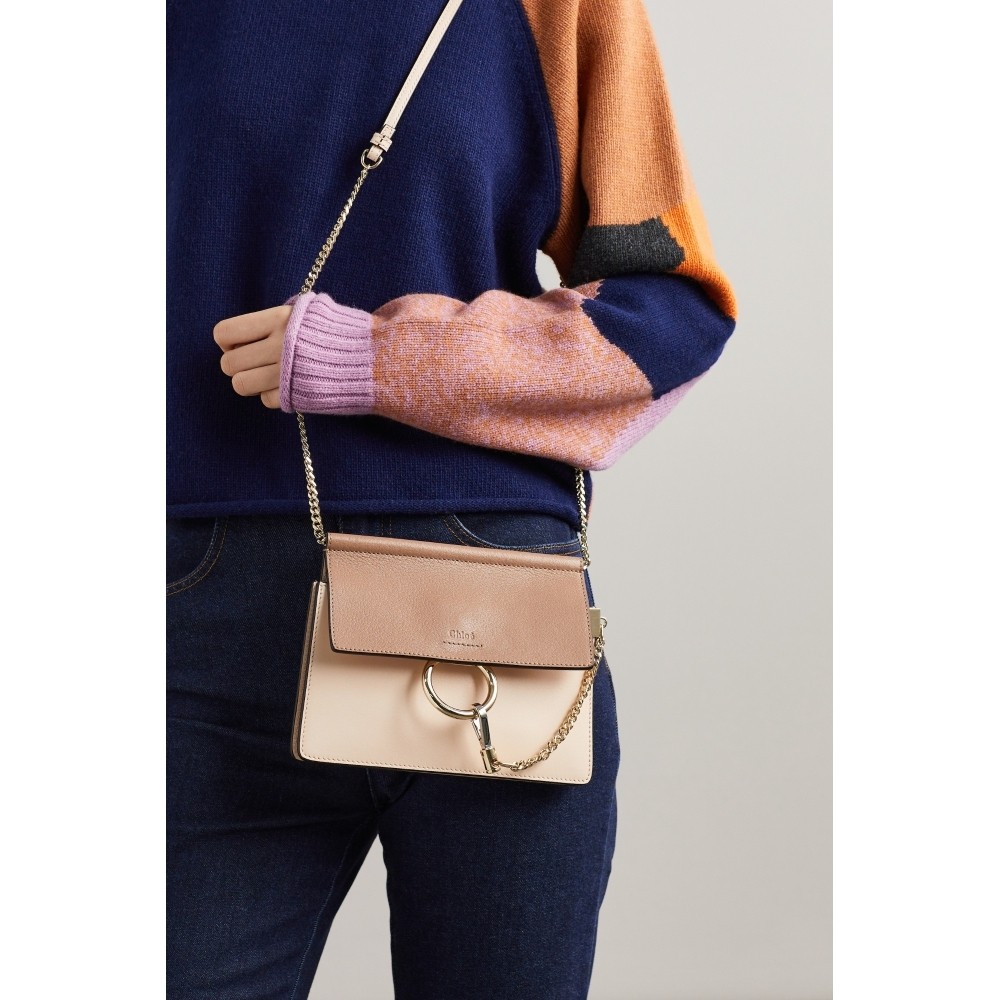 小方nap单肩包单肩皮革经典faye蔻依chloe颇特小方包