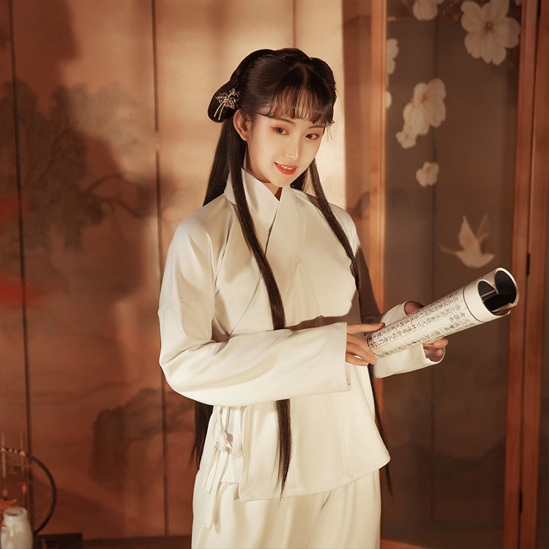 中衣春夏中裤男交领内搭新款白菜汉服女原创阑珊汉服