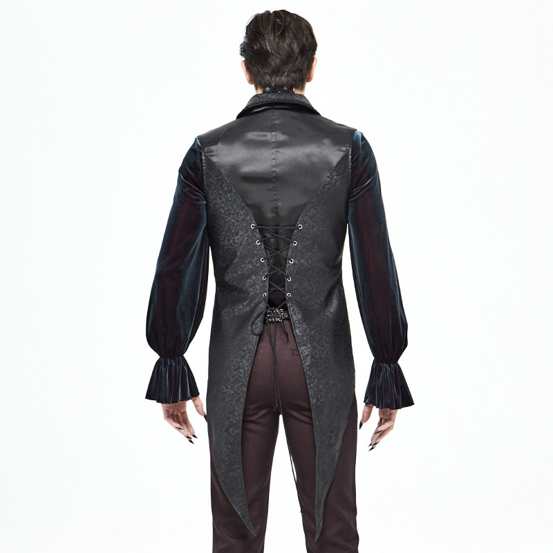 哥特马甲背心欧美中世纪宫廷绅士礼服个性婚拍背心
