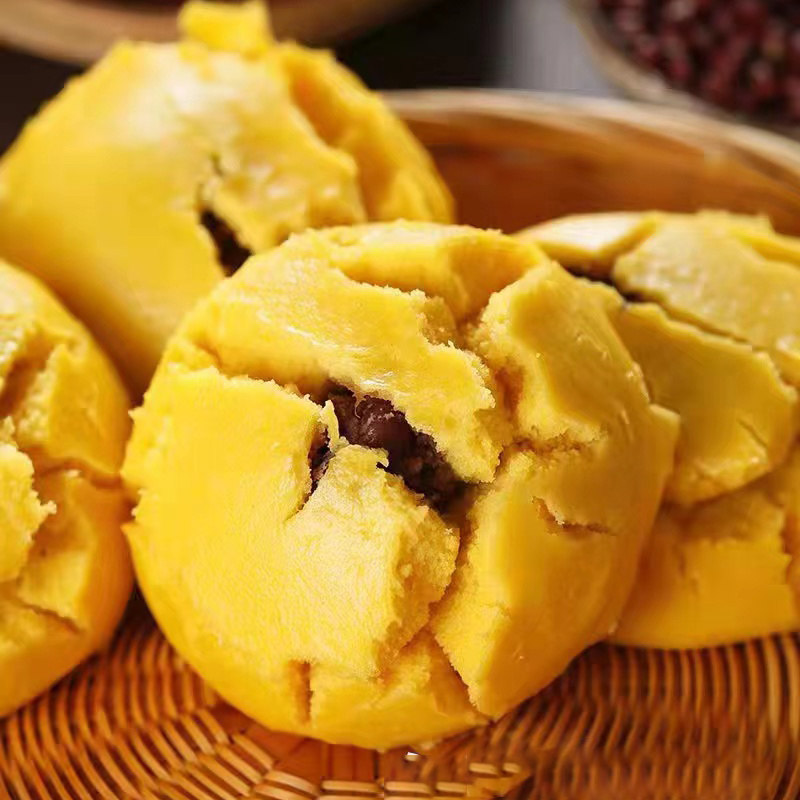 馍馍120个豆沙陕北黄馍馍沙包小米整箱包子早餐包点