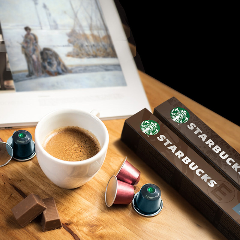 星巴克咖啡家享胶囊咖啡nespresso瑞士进口80粒装意式浓缩包邮