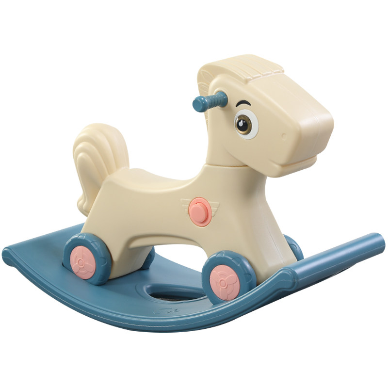 木马儿童摇马男孩女孩宝宝周岁礼物玩具滑滑车双用婴儿摇椅摇摇马