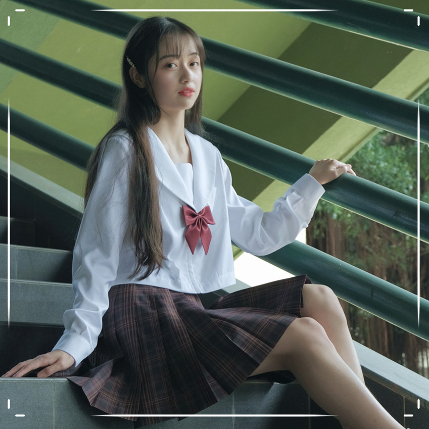 白无本関西长袖正统jk制服上衣春夏季学生校服