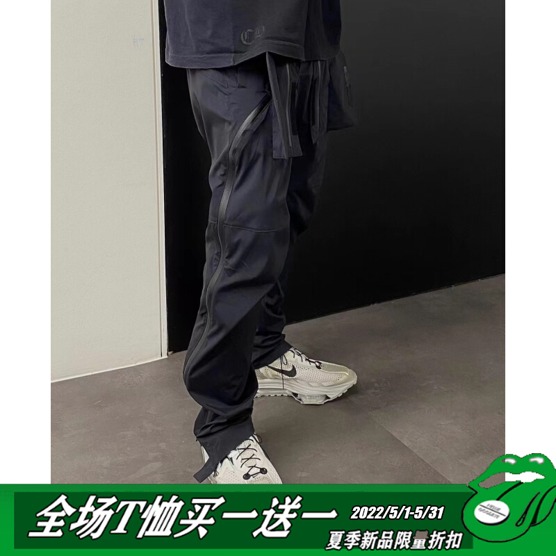 两个月亮undermycar vibe风机能裤ins潮流拉链休闲工装长裤高街男