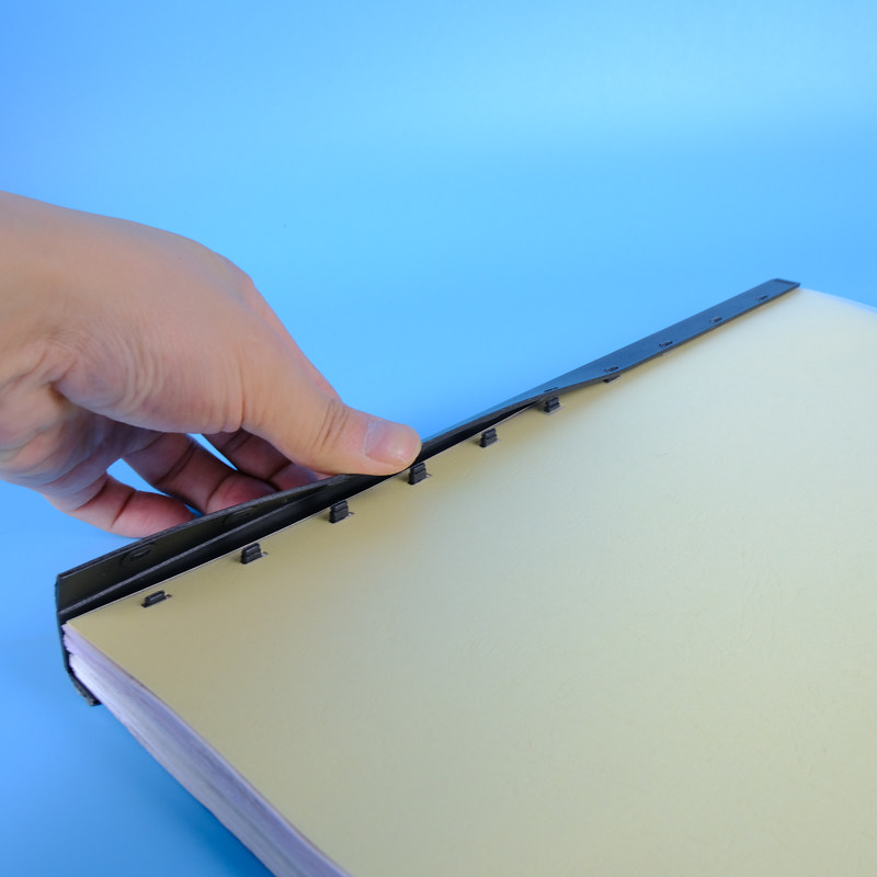 装订夹条塑料档案白色黑色文件合同办公票据装订耗材