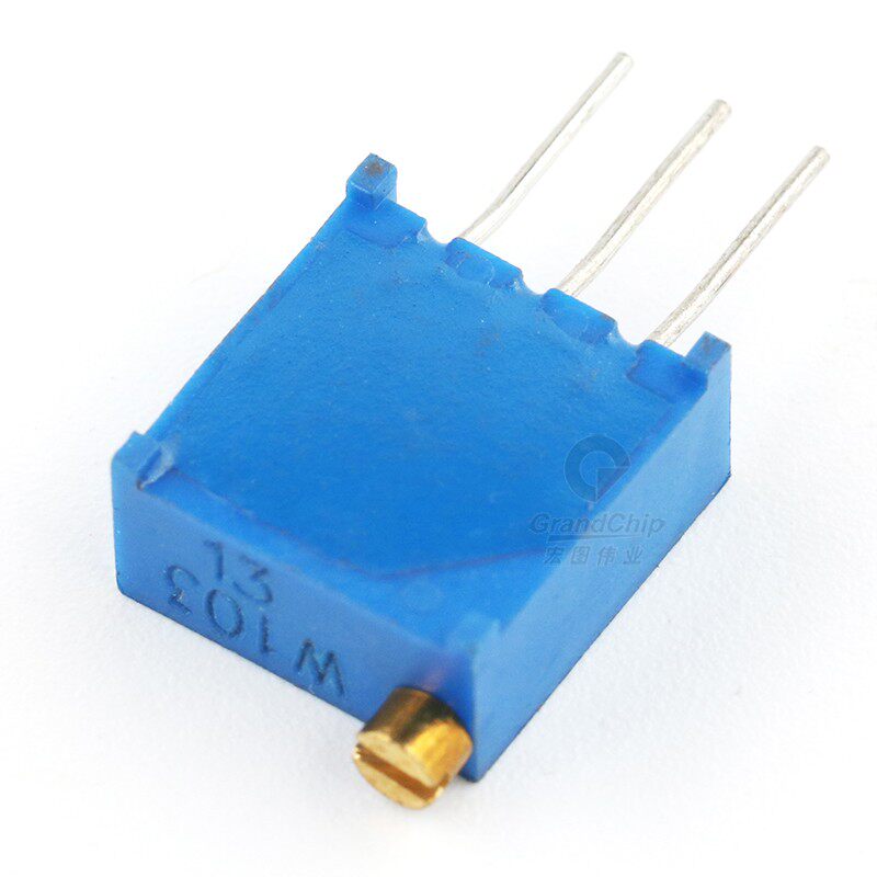 宏图伟业3296w10310k电位器精密顶调多圈电阻玻璃电位器