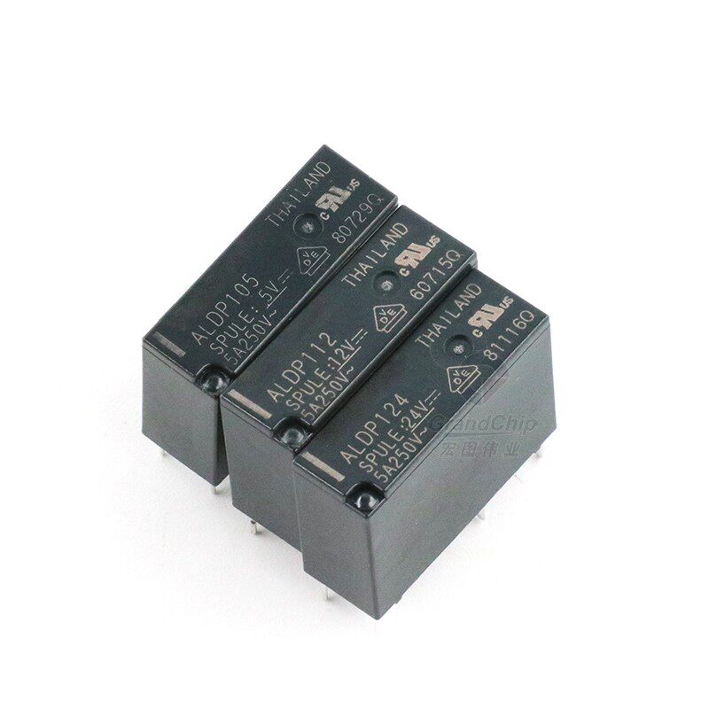 宏图伟业功率继电器aldp105124w4脚一组常开24v继电器