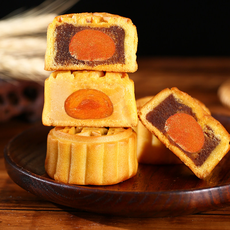 广式月饼八饼八味含蛋黄