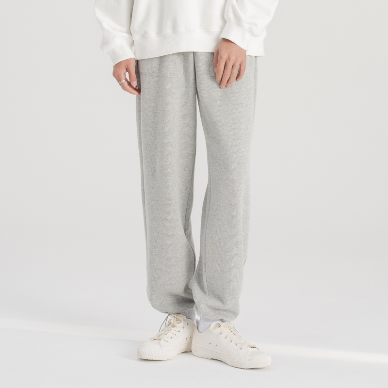 COKEIN卫裤男夏季薄款灰色潮牌宽松长裤束脚直筒休闲篮球运动裤子