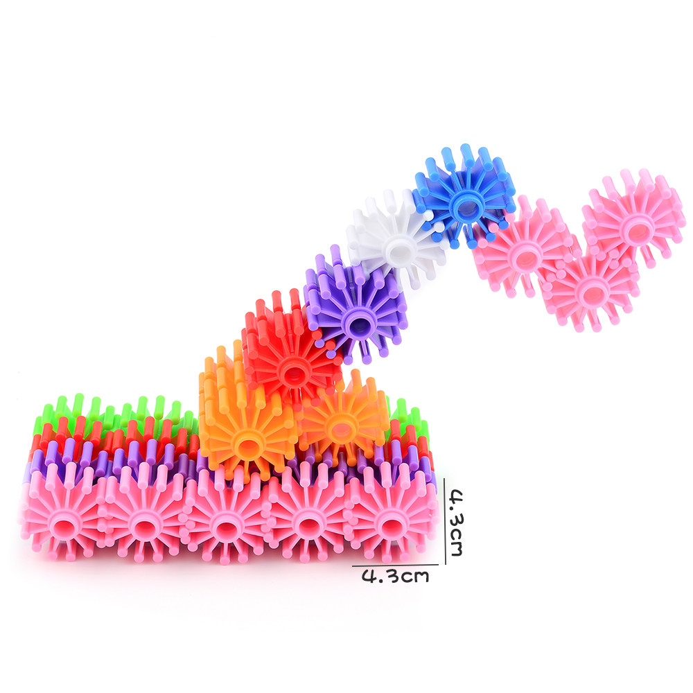 早教幼儿园儿童中号童趣齿轮拼插塑料积木岁宝塑料积木