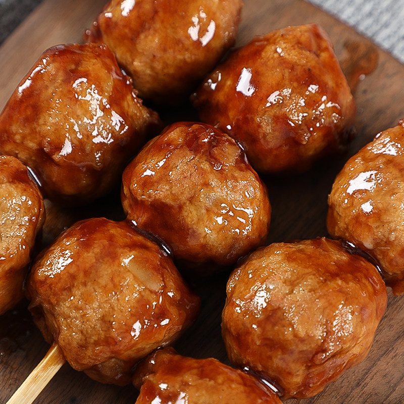 大成照烧脆骨丸串800g鸡肉肉丸软骨炭烤电烤鸡肉丸