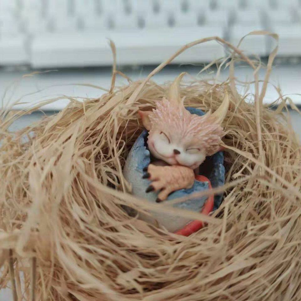 wf2017可爱龙手办白模蛋gk萌龙龙蛋模型夏会场龙蛋竜仿真