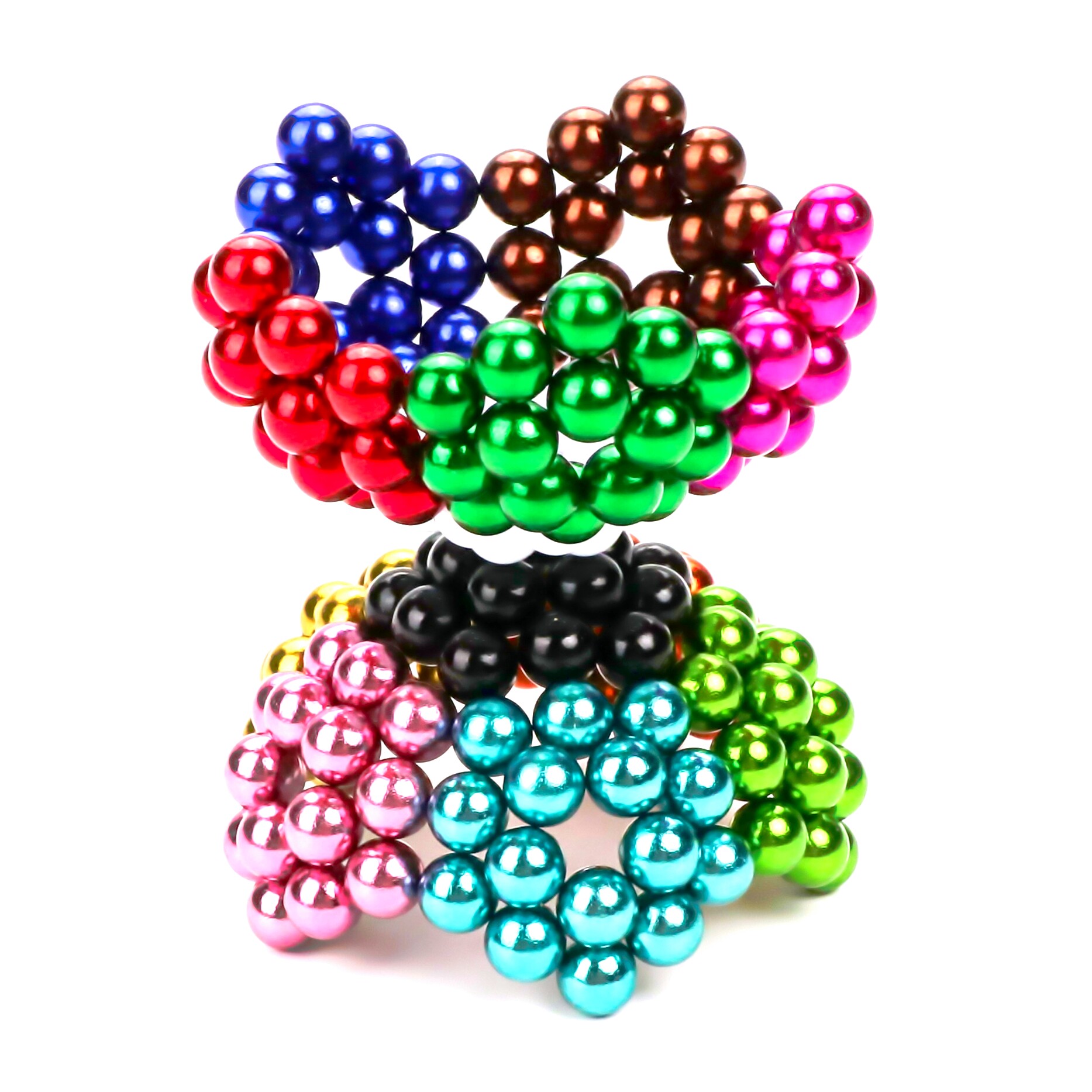 d48彩色巴克磁力磁球铁吸铁石儿童成人减压巴克球