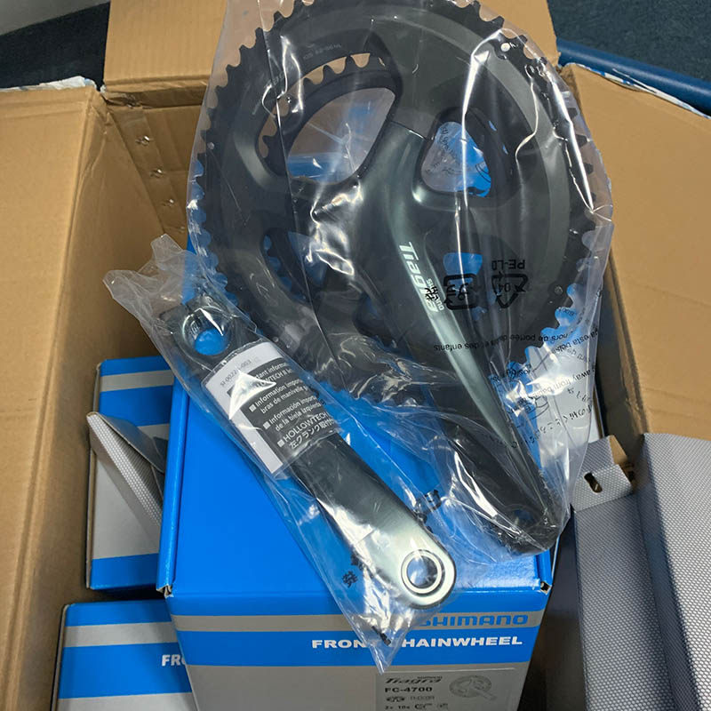 shimano 4700公路牙盘tiagra 52/39t 50t/48t 9/10s折叠平把牙盘