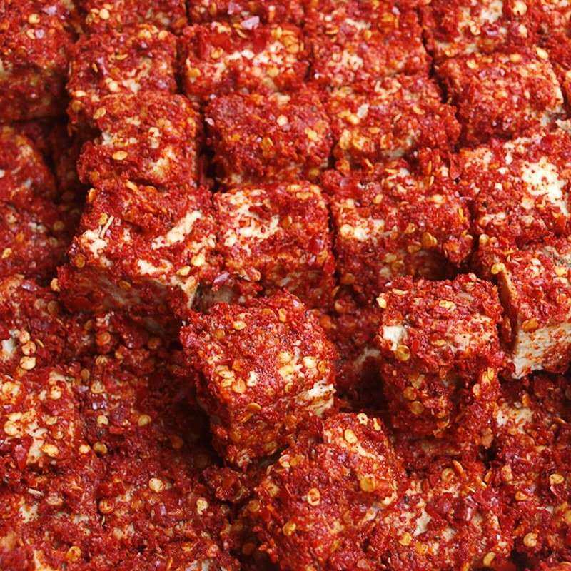 湖南永州特产农家制作豆腐乳道县道州豆腐香辣黄豆