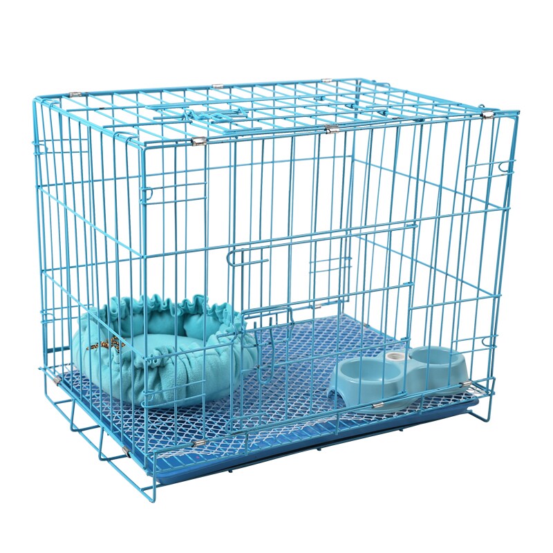 防水加粗加密小狗笼子泰迪狗笼带厕所所带金毛笼子