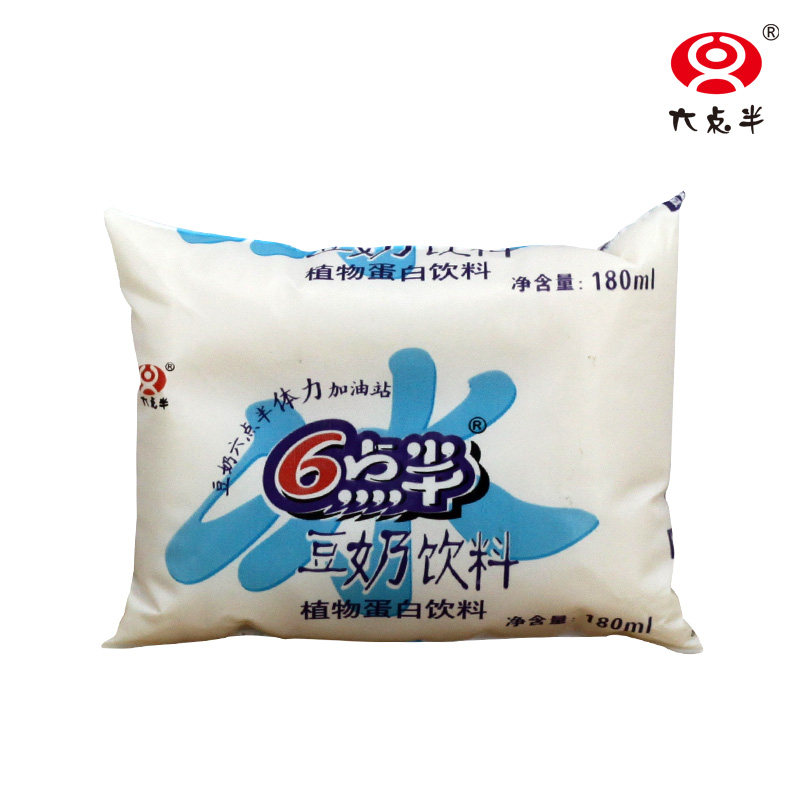 六点半豆奶袋装6点半浓浆豆奶饮料品 180ml*20袋早点豆奶饮品饮料