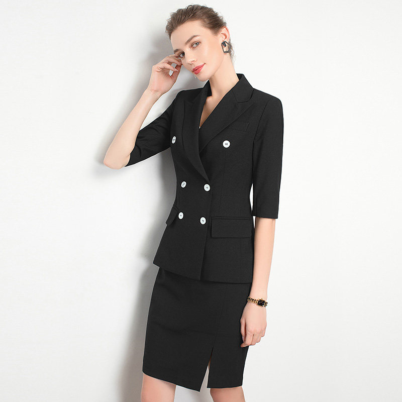 艾尚白领ol套裙套装西装总裁商务尚臣气质职业女裙套装