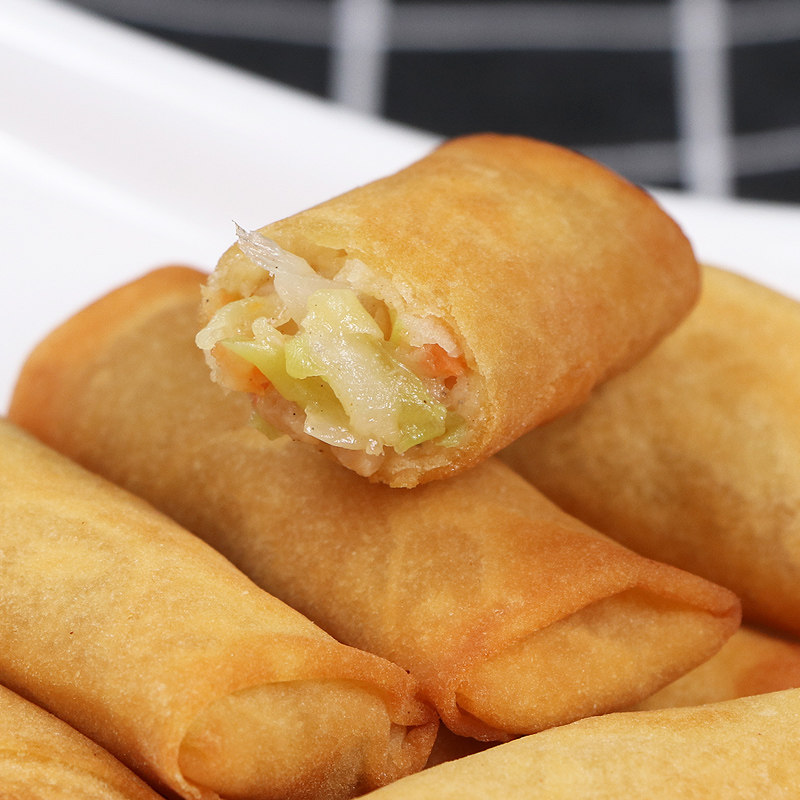 春卷思念清爽全素204g12个半成品油炸小吃速冻包点
