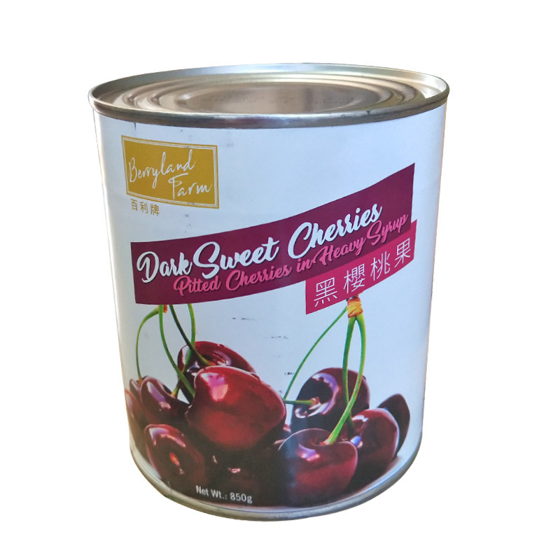 美国进口百利牌黑樱桃850g罐头车厘子水果罐头黑森林水果罐头