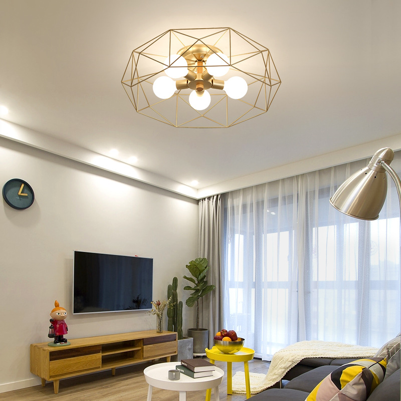北欧led灯具简约现代客厅创意个性几何阳台房间客厅吊灯