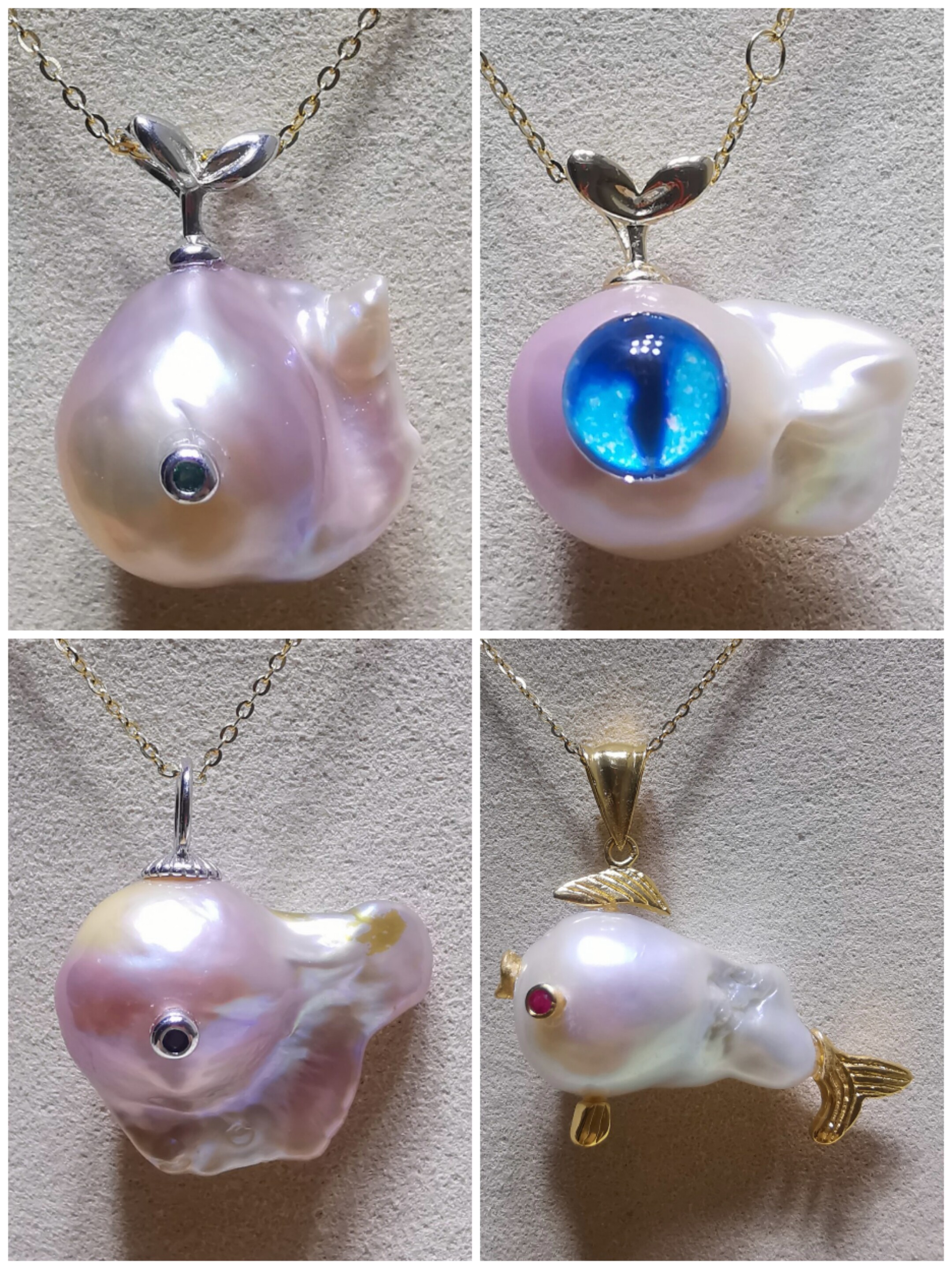 金凤凰皇冠异形天然大巴巴洛克珍珠吊坠小恶魔原创颈饰