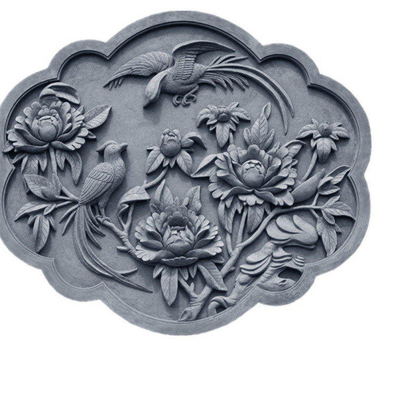 砖雕菱形连年有余古建浮雕仿古装饰四合院照壁砖雕