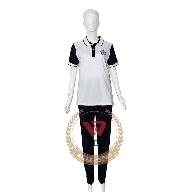 梁山现代高一高二夏季秋季校服青岛威达学生装校服